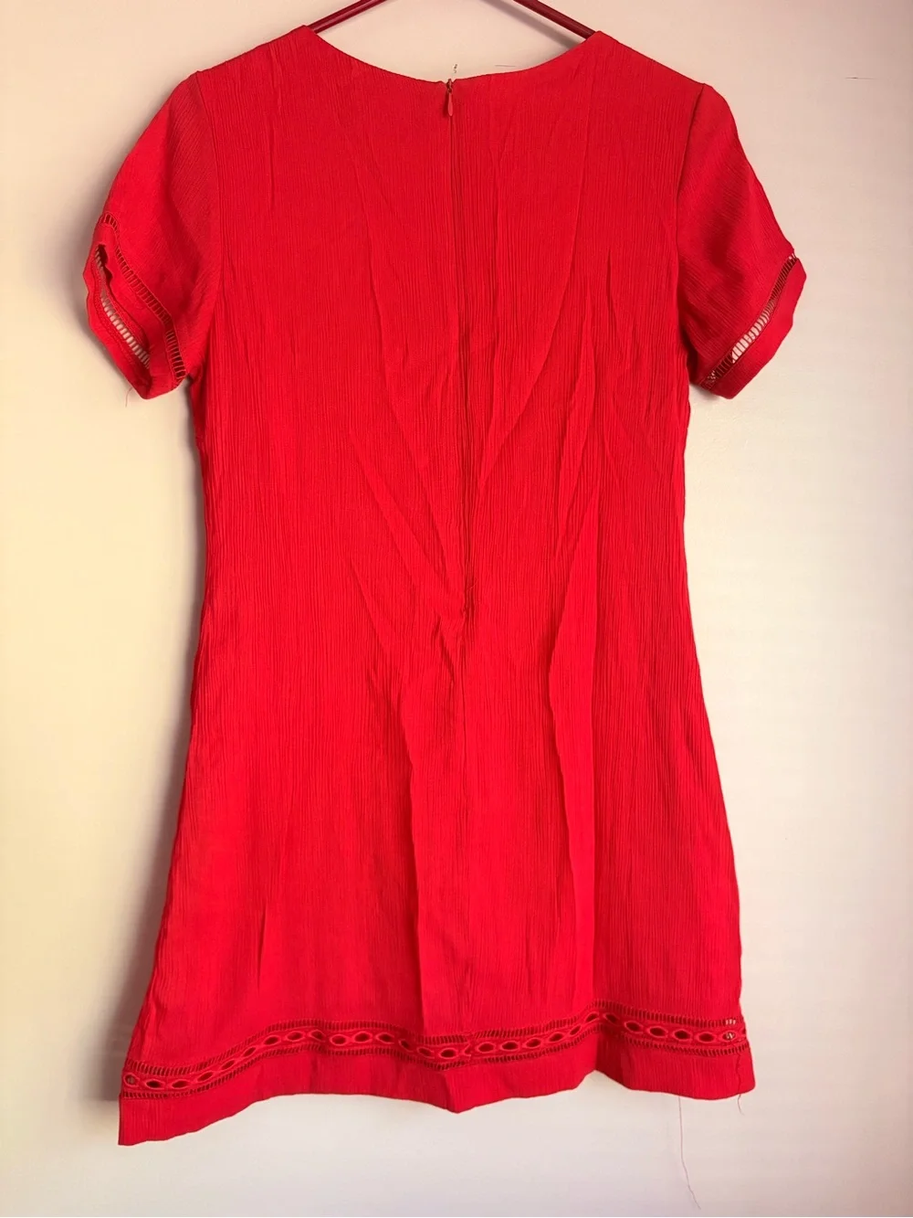 💙Lulu's Red Short Sleeve Shift Dress